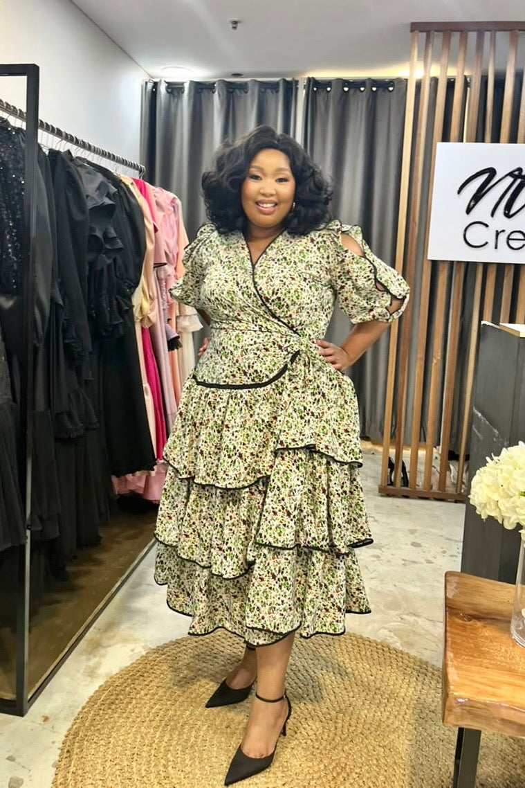Poplin Floral Midi