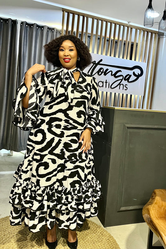 Penny Monochrome Sheath