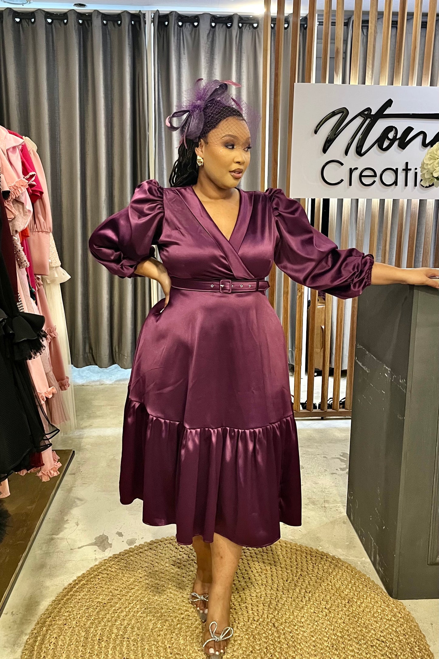 Satin Belle Midi Outfit