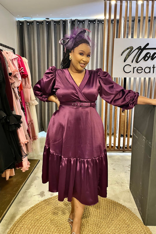 Satin Belle Midi Outfit