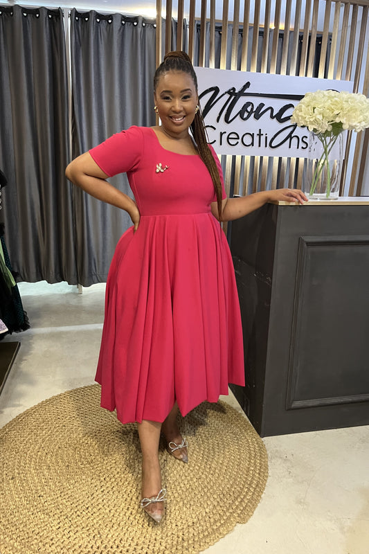 Poppy Midi with a Broach