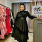 Casia Black Velvet Frock