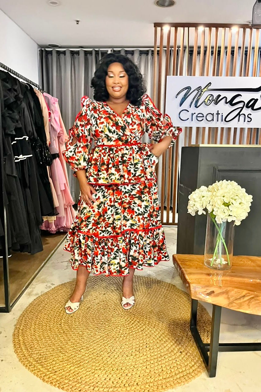 Ruby Floral Midi