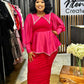 Audrey Peplum Pencil Dress