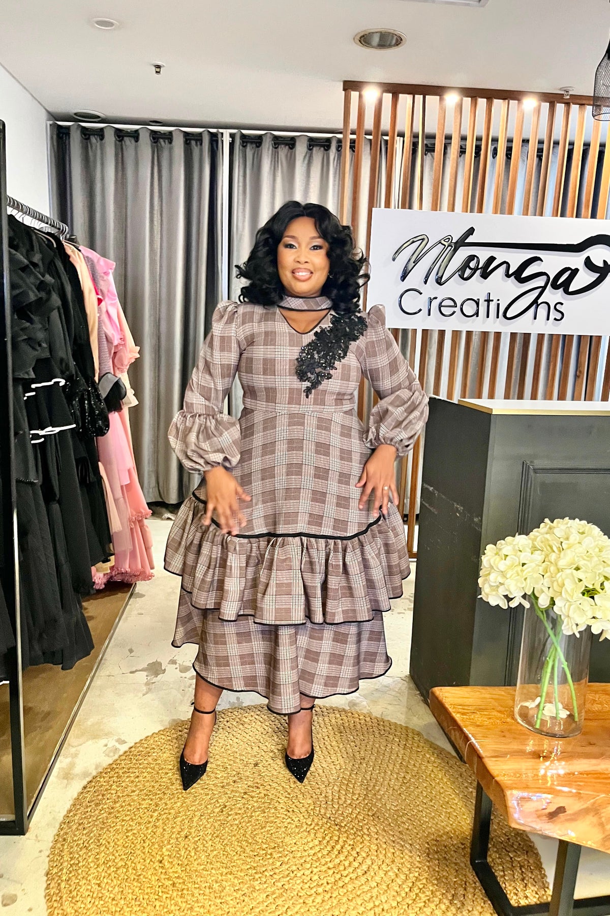 Stylo Checkered Midi