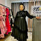 Casia Black Velvet Frock