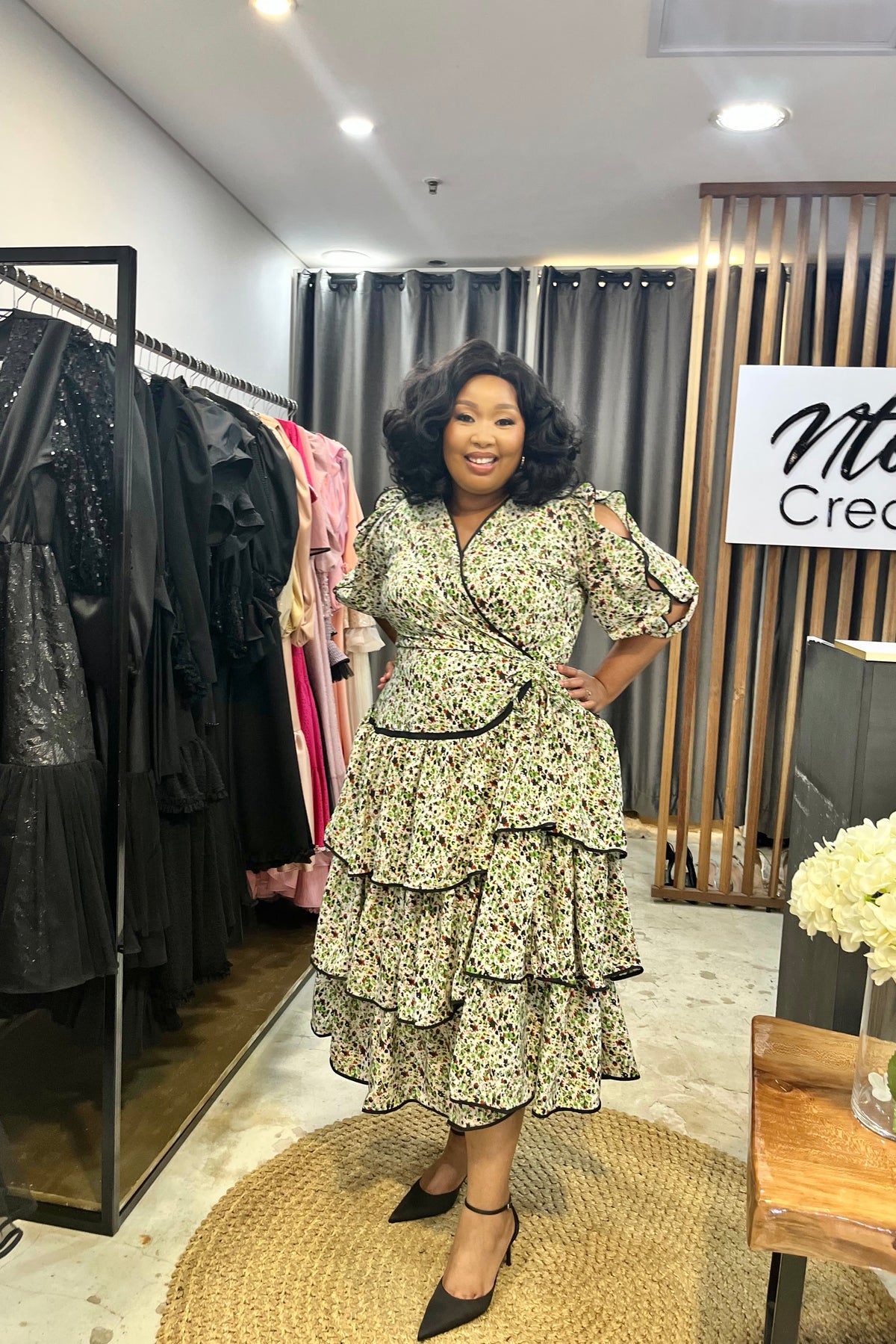 Poplin Floral Midi
