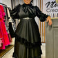 Casia Black Velvet Frock