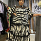 Zebrina Tiered Midi