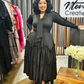 Adder Spandex Midi - Black