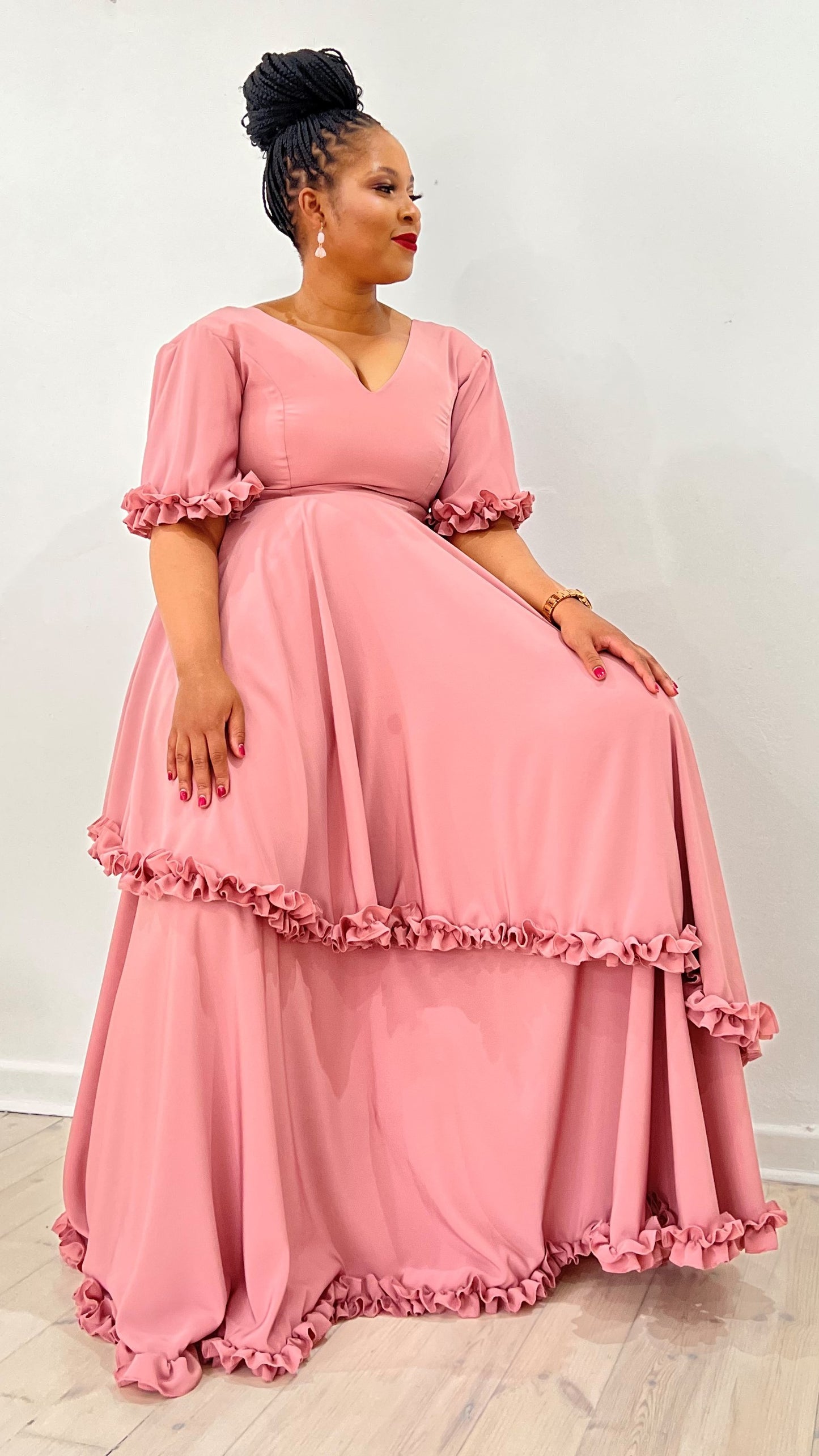 Frilly Slanted Maxi - Spring