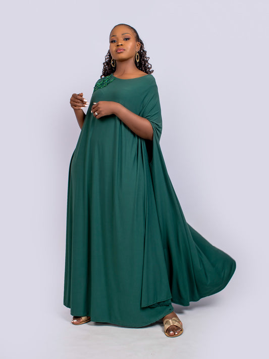 Bedazzled Green  Kaftan Maxi Spring/Summer