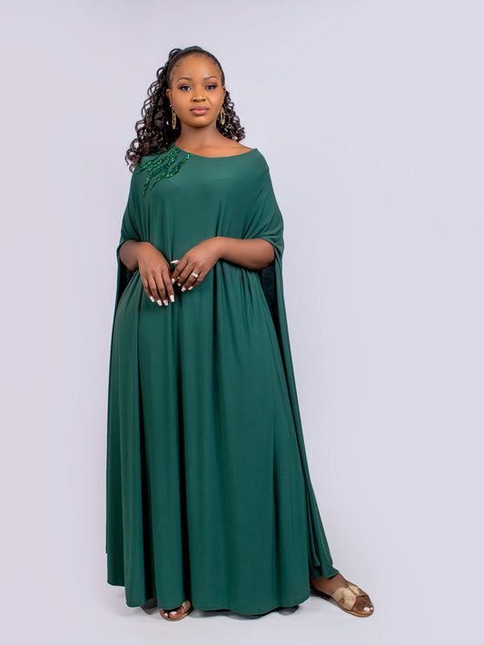 Bedazzled Green  Kaftan Maxi Spring/Summer