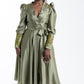 Emerald Green Satin Luxury Wrap - Occasional